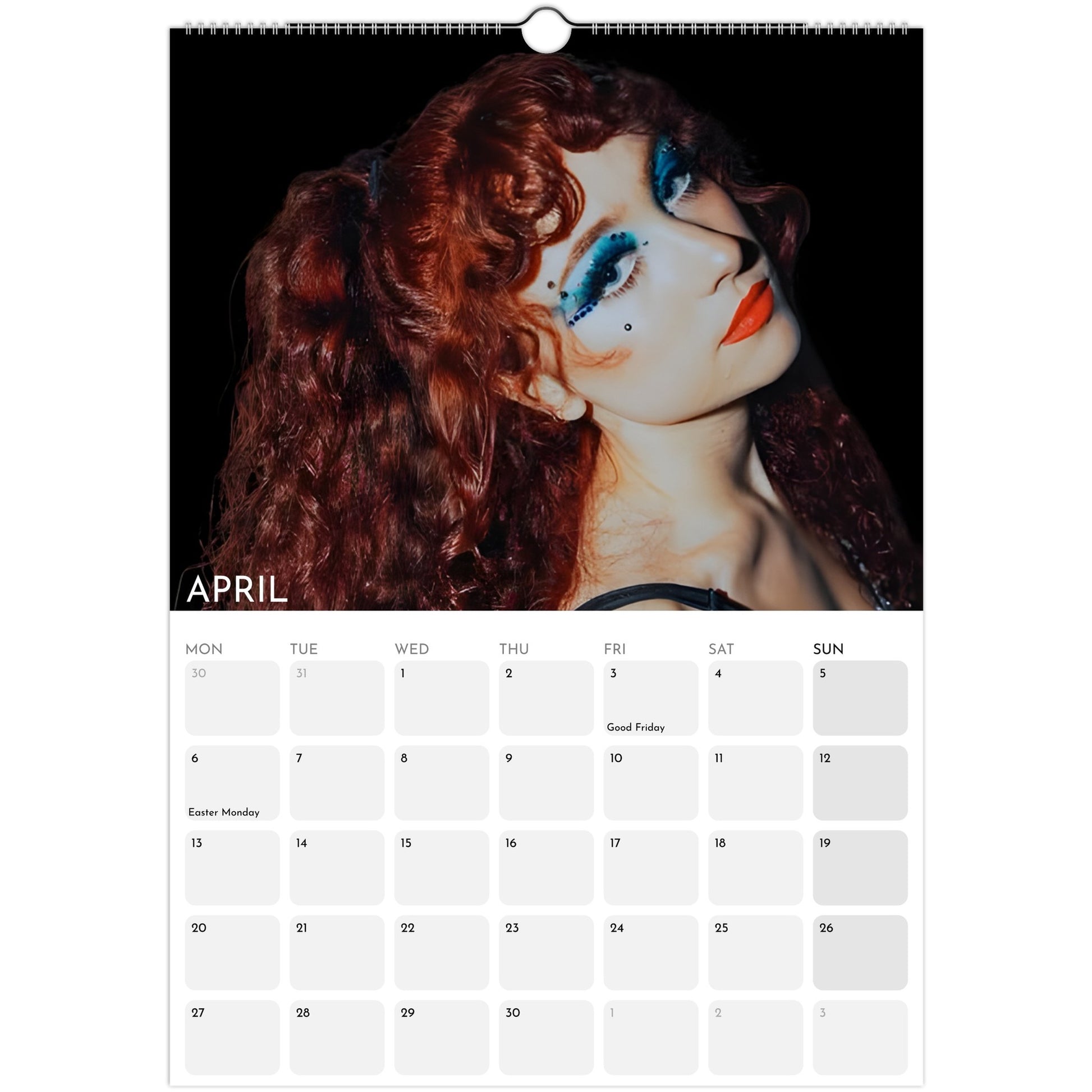 Chappell Roan 2026 A3 wall calendar April