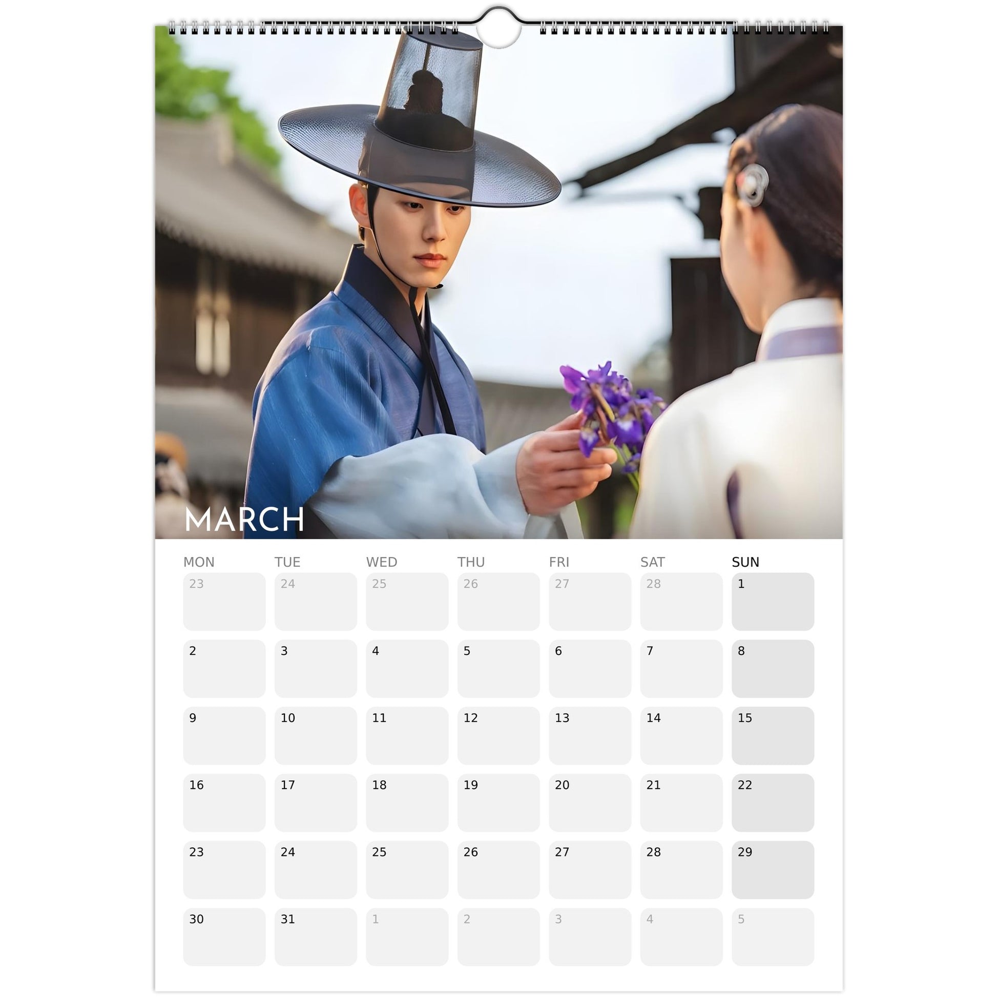 Bon Appétit Your Majesty 2026 A3 wall calendar March