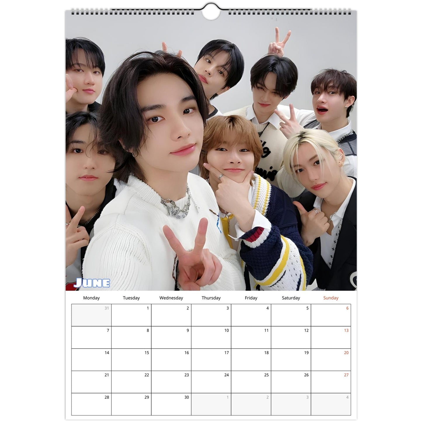 Stray Kids Calendar June page