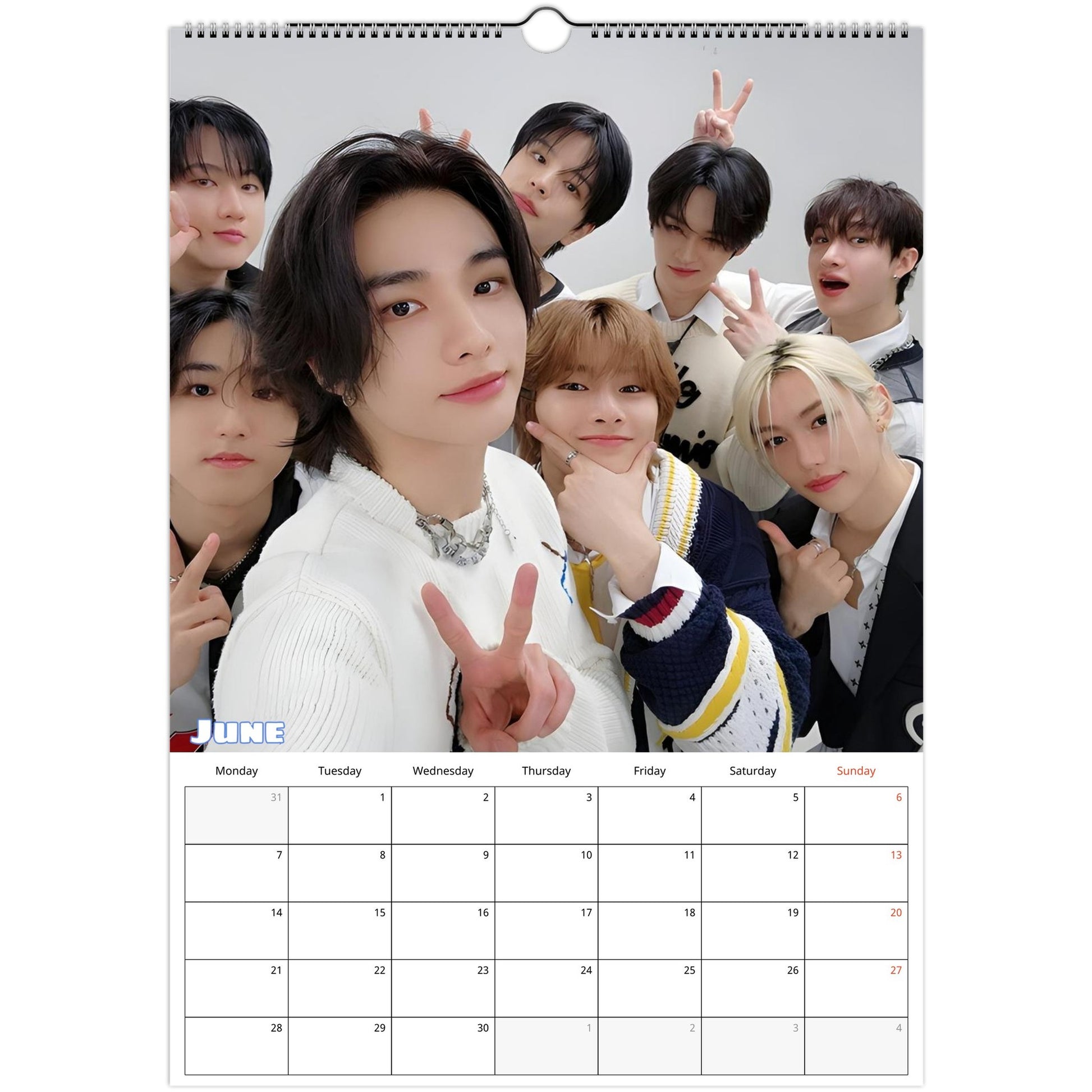 Stray Kids Calendar June page