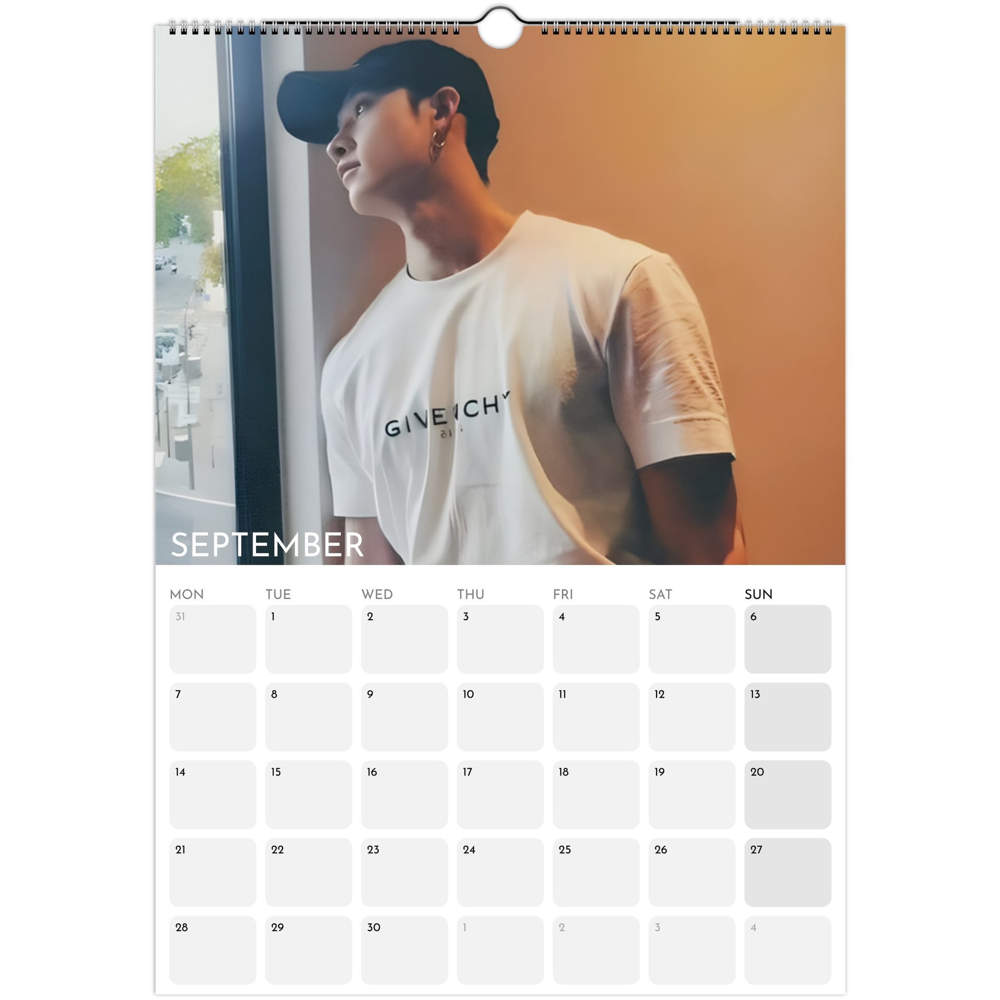 Stray Kids Bang Chan 2026 A3 wall calendar September