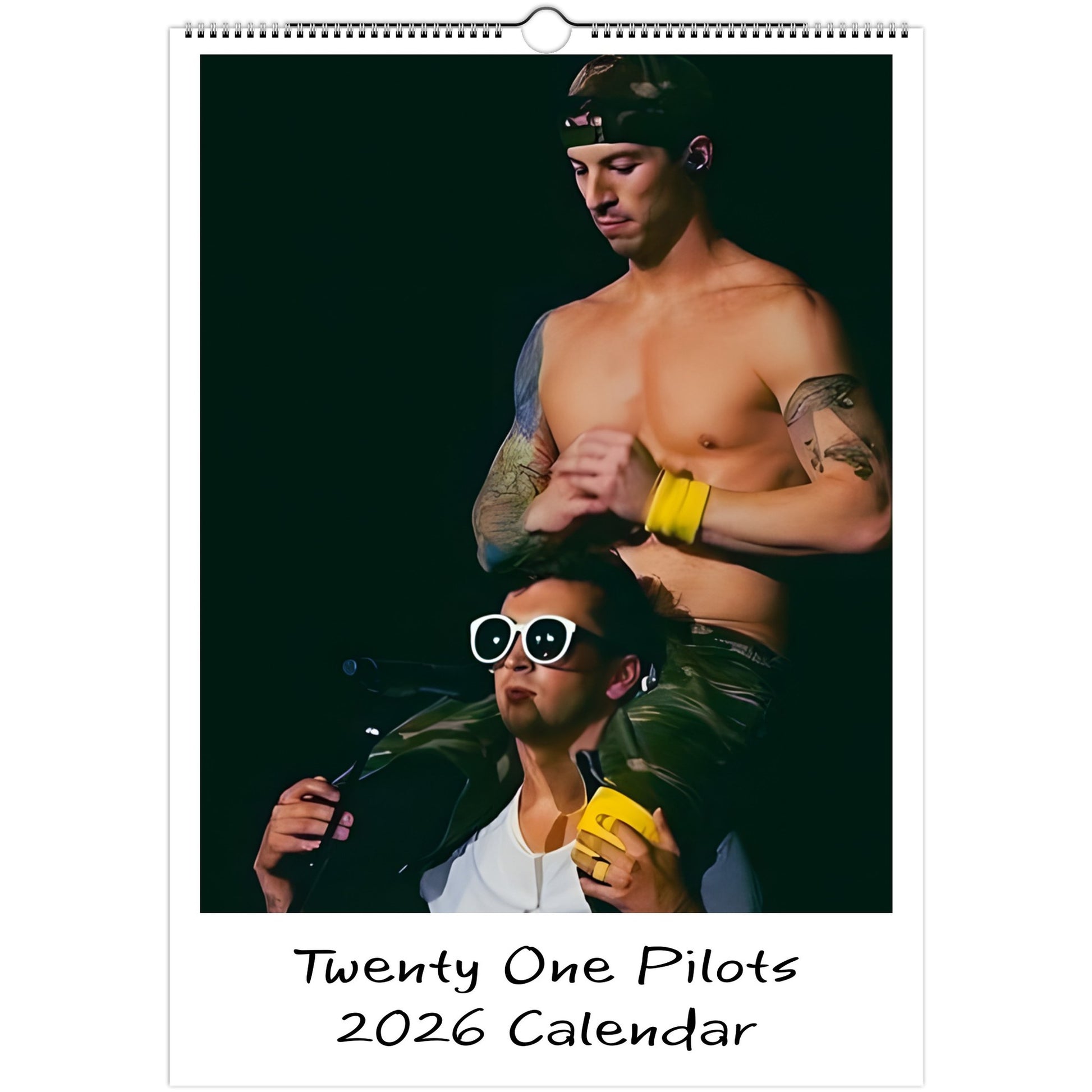 Twenty One Pilots 2026 A3 wall calendar front cover