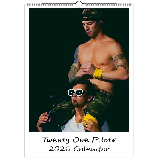 Twenty One Pilots 2026 A3 wall calendar front cover