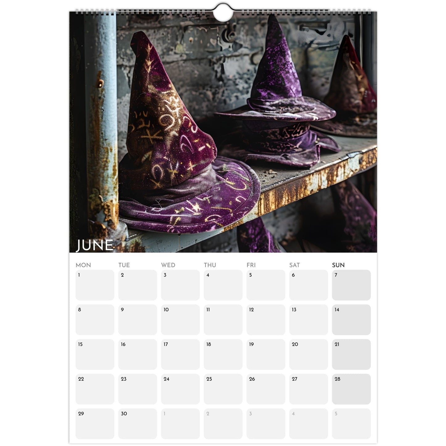 Witches’ Circle 2026 A3 wall calendar June
