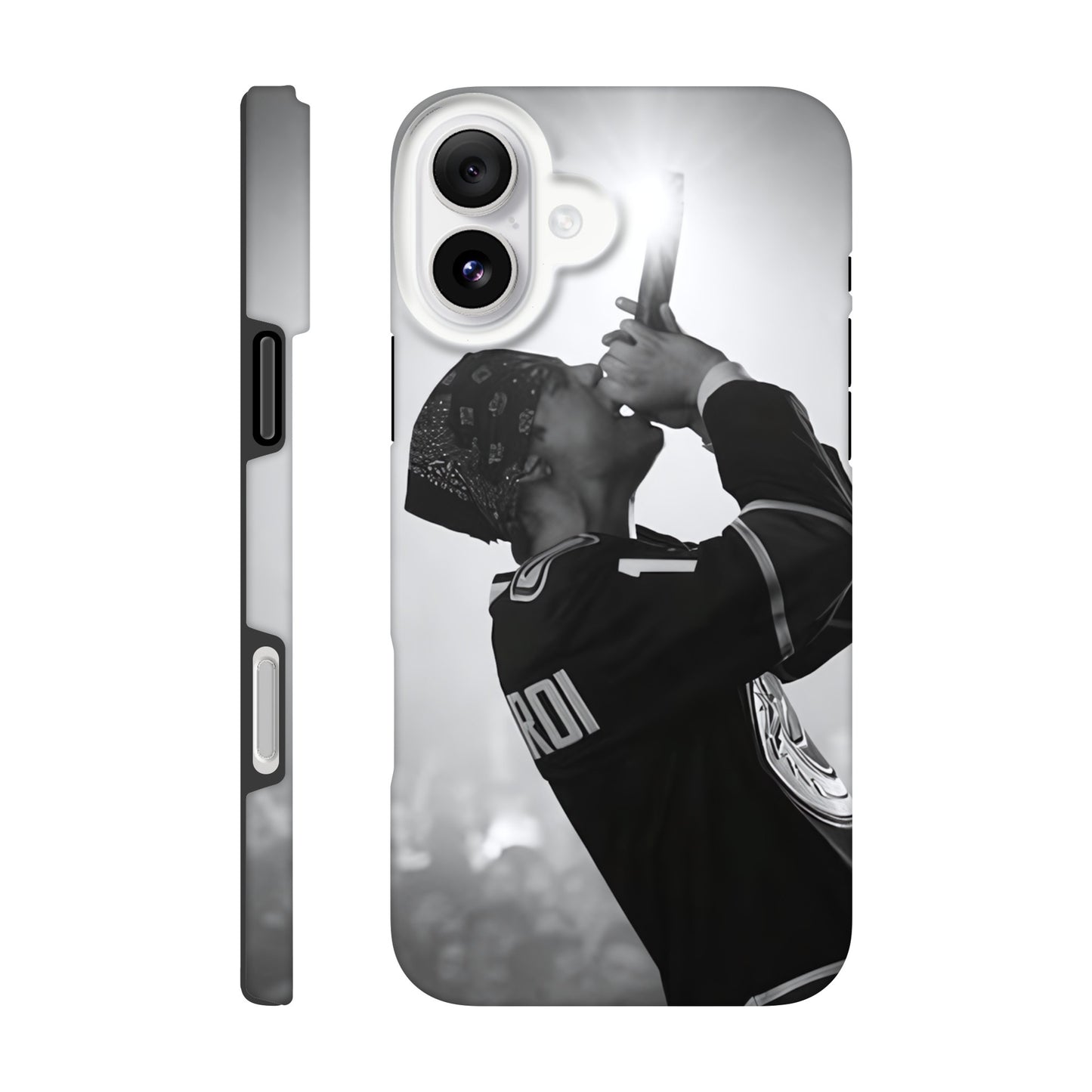 Music aesthetic iPhone tough case with The Kid LAROI design