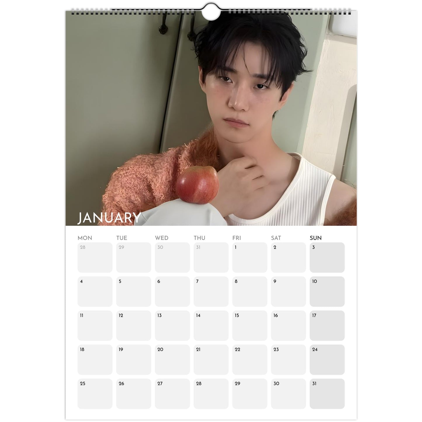 Lee Jun‑ho 2026 A3 wall calendar January 2027