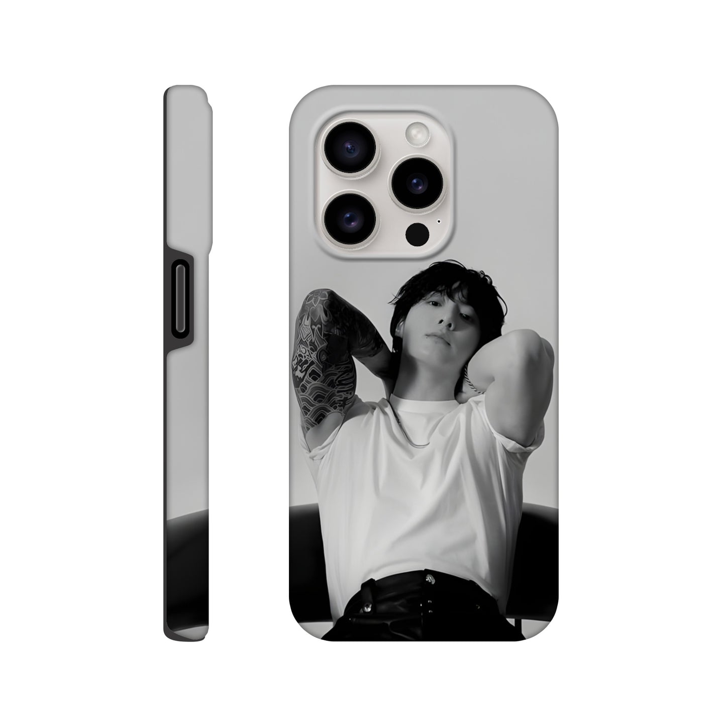 Jungkook iPhone case featuring durable shockproof design