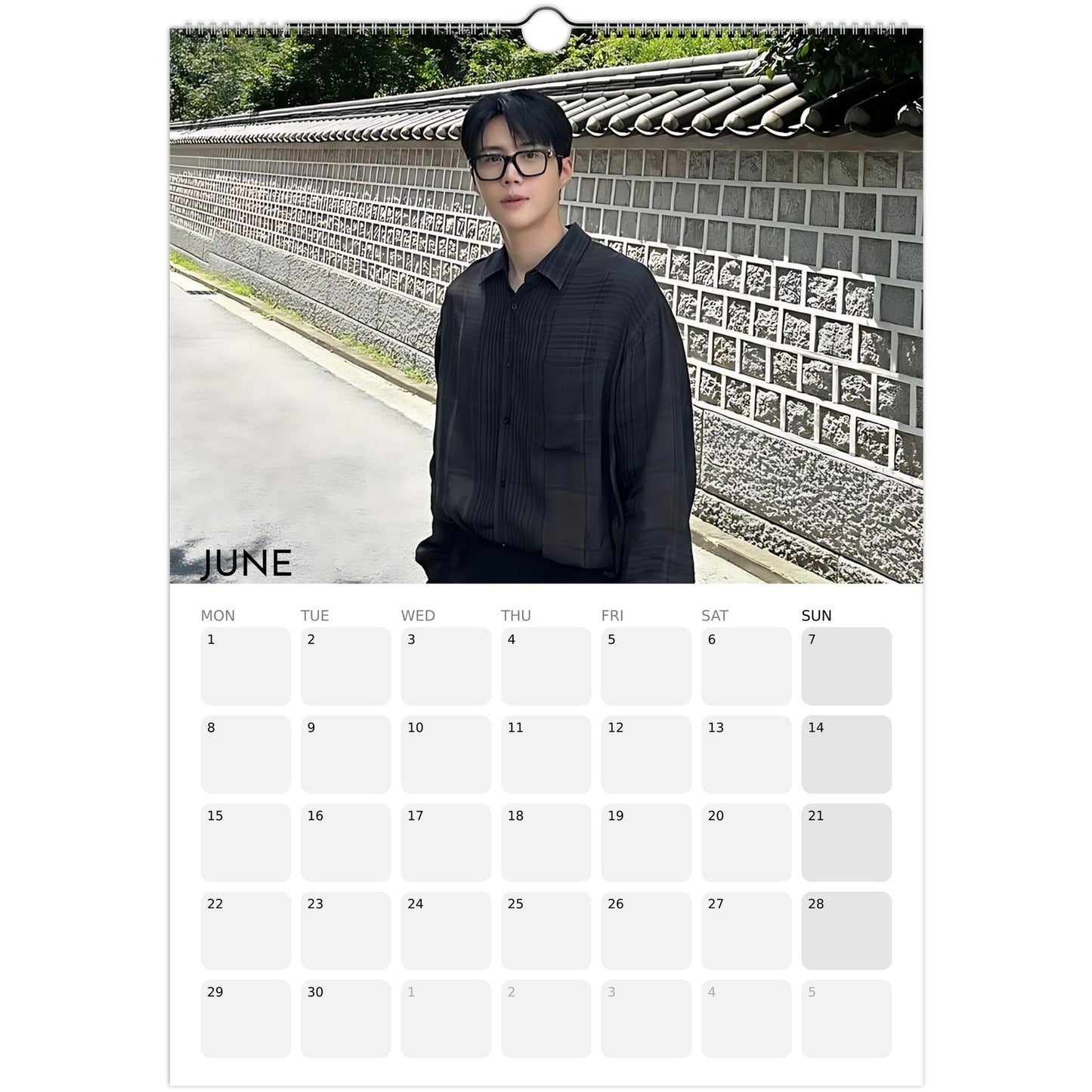 Kim Seon‑ho 2026 A3 wall calendar June