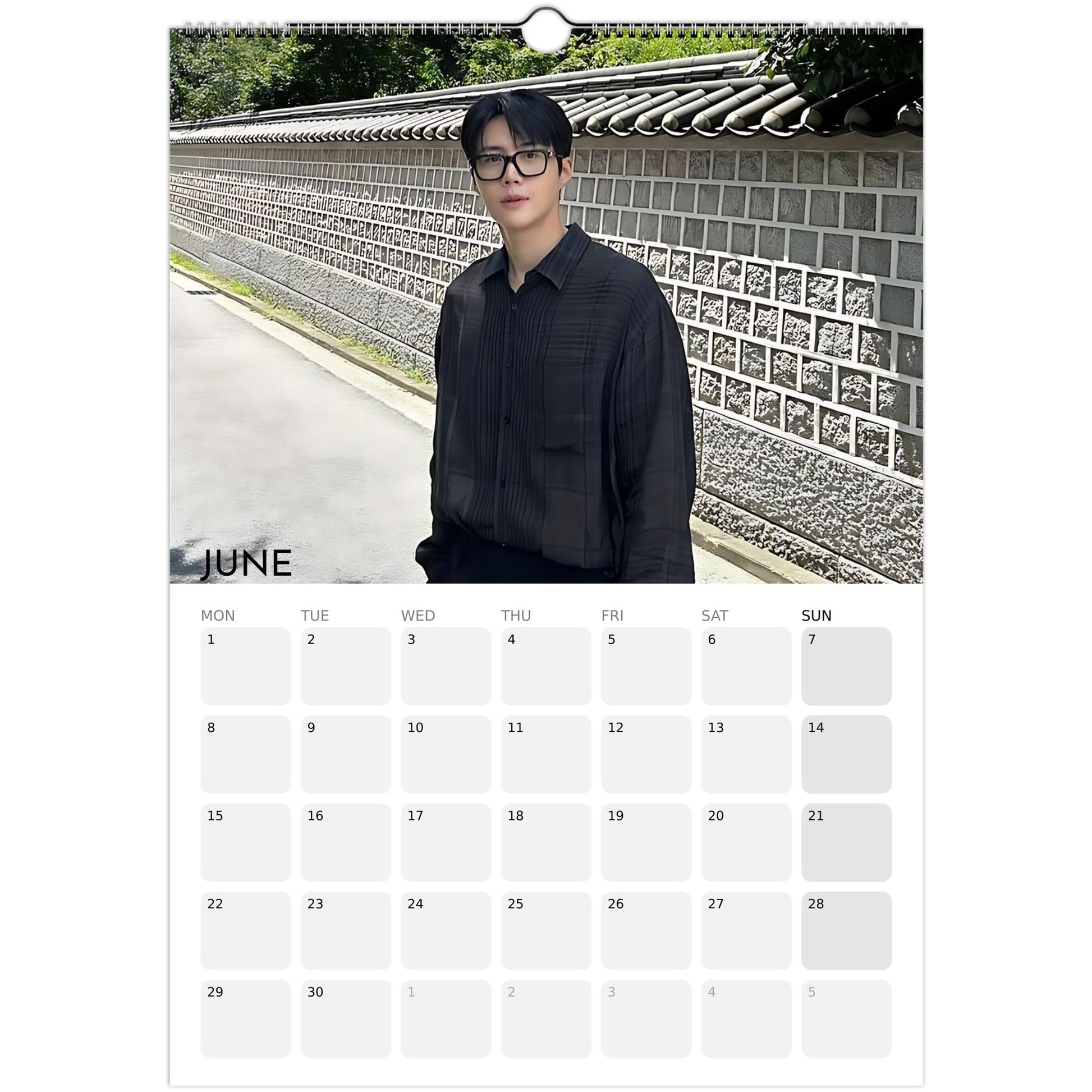Kim Seon‑ho 2026 A3 wall calendar June