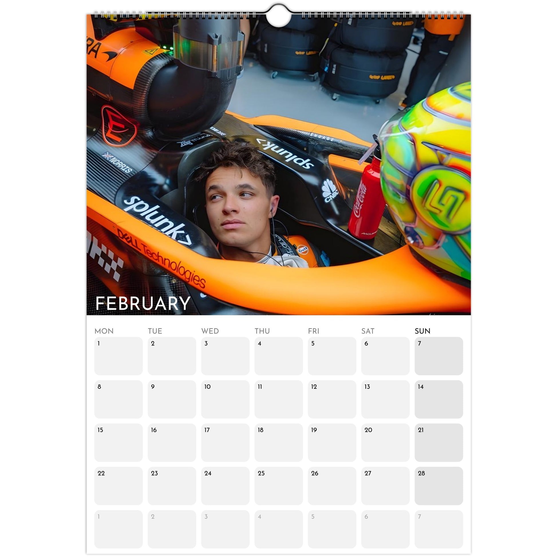 Lando Norris 2026 collector’s calendar