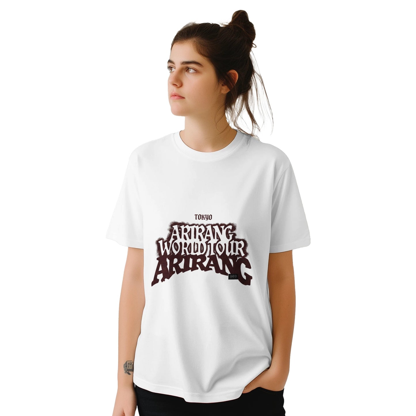 BTS Arirang 2026 tour t‑shirt in white