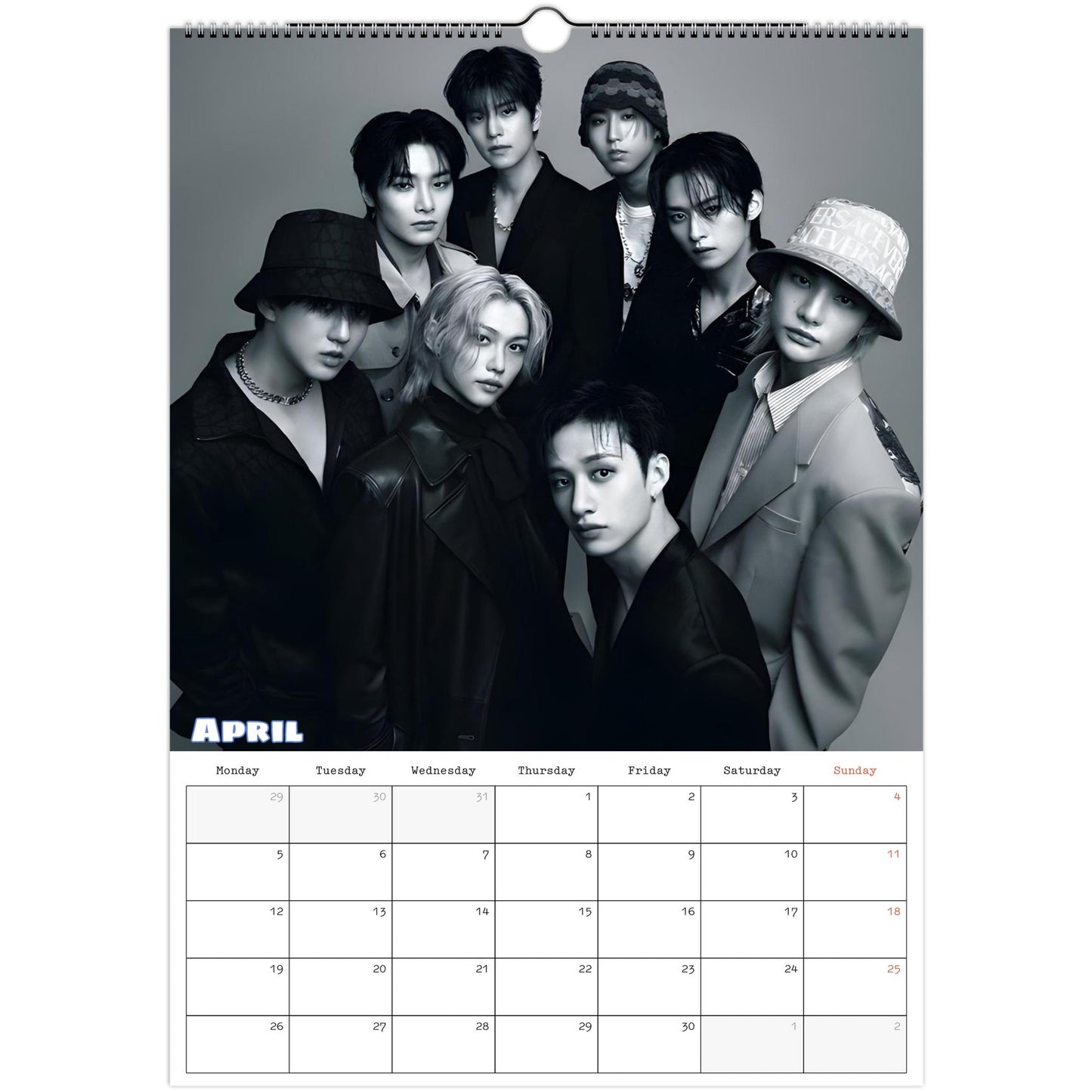 Stray Kids Calendar April page