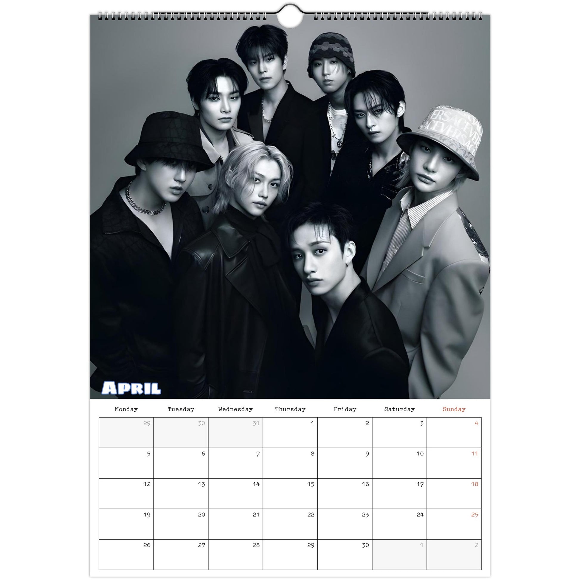 Stray Kids Calendar April page