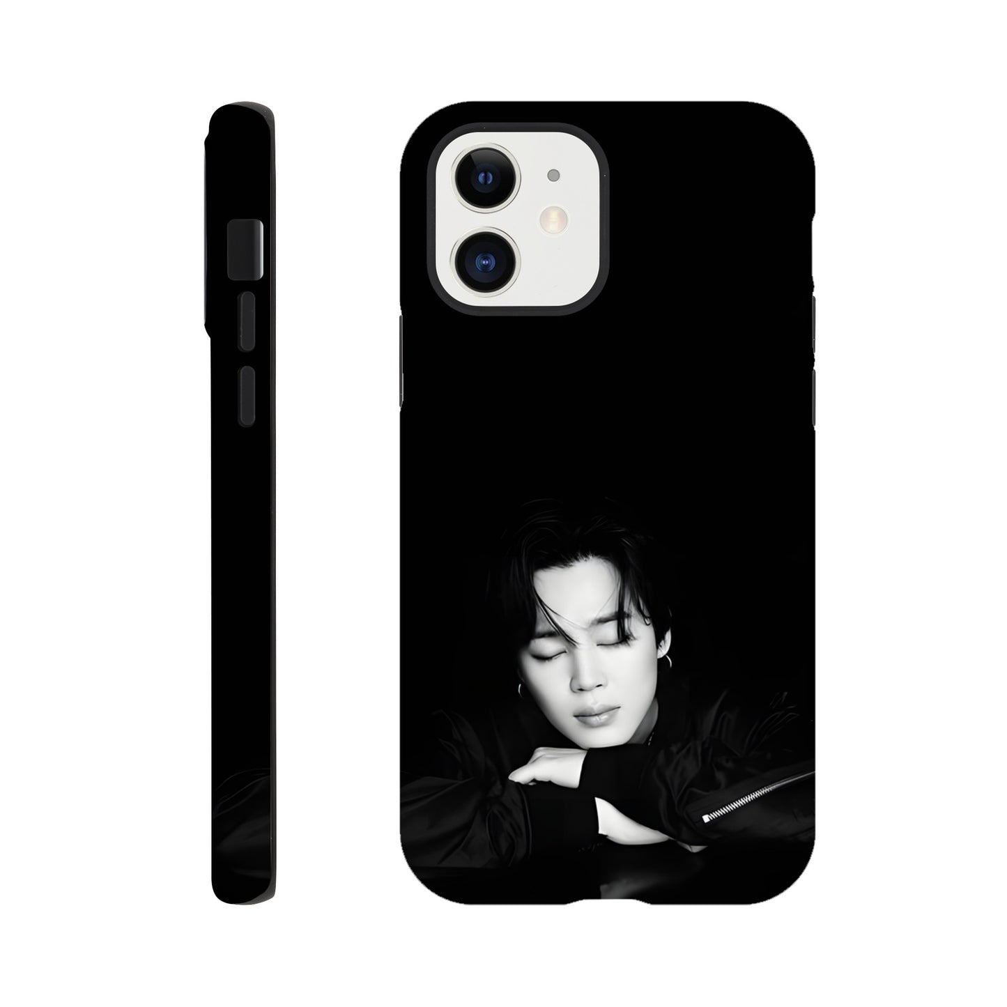 Jimin iPhone tough case with high‑quality dual‑layer material