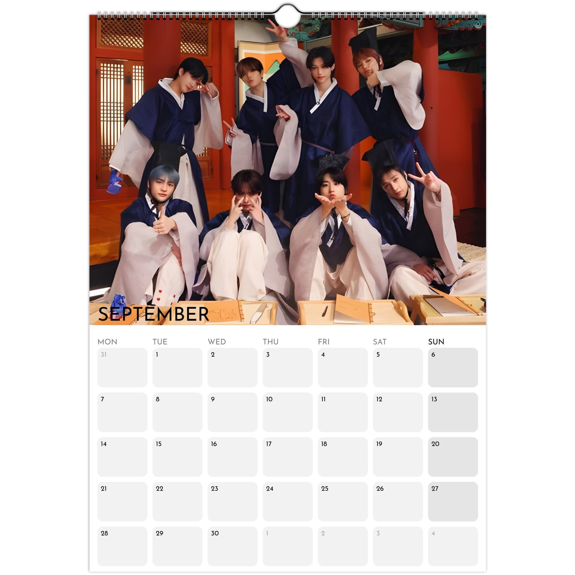 Stray Kids 2026 A3 wall calendar September