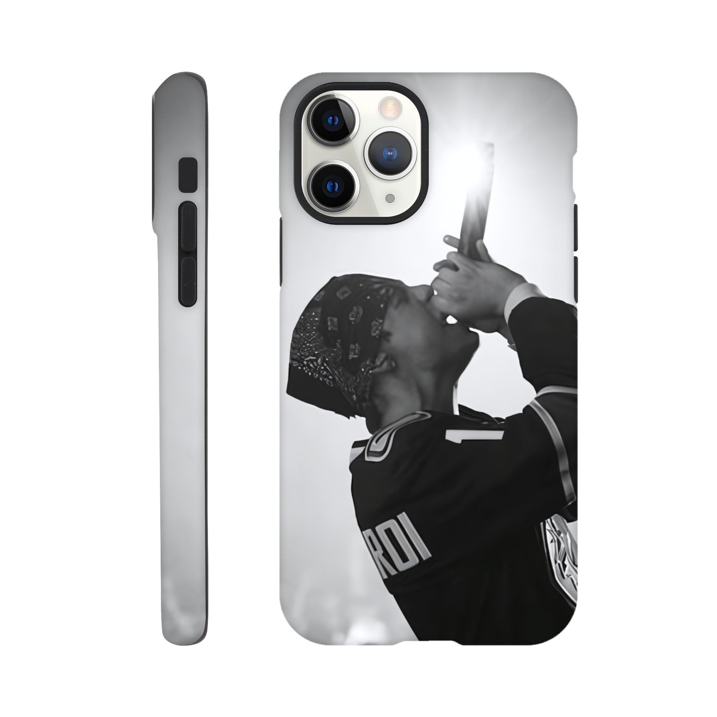 The Kid LAROI themed iPhone cover with modern aesthetic art