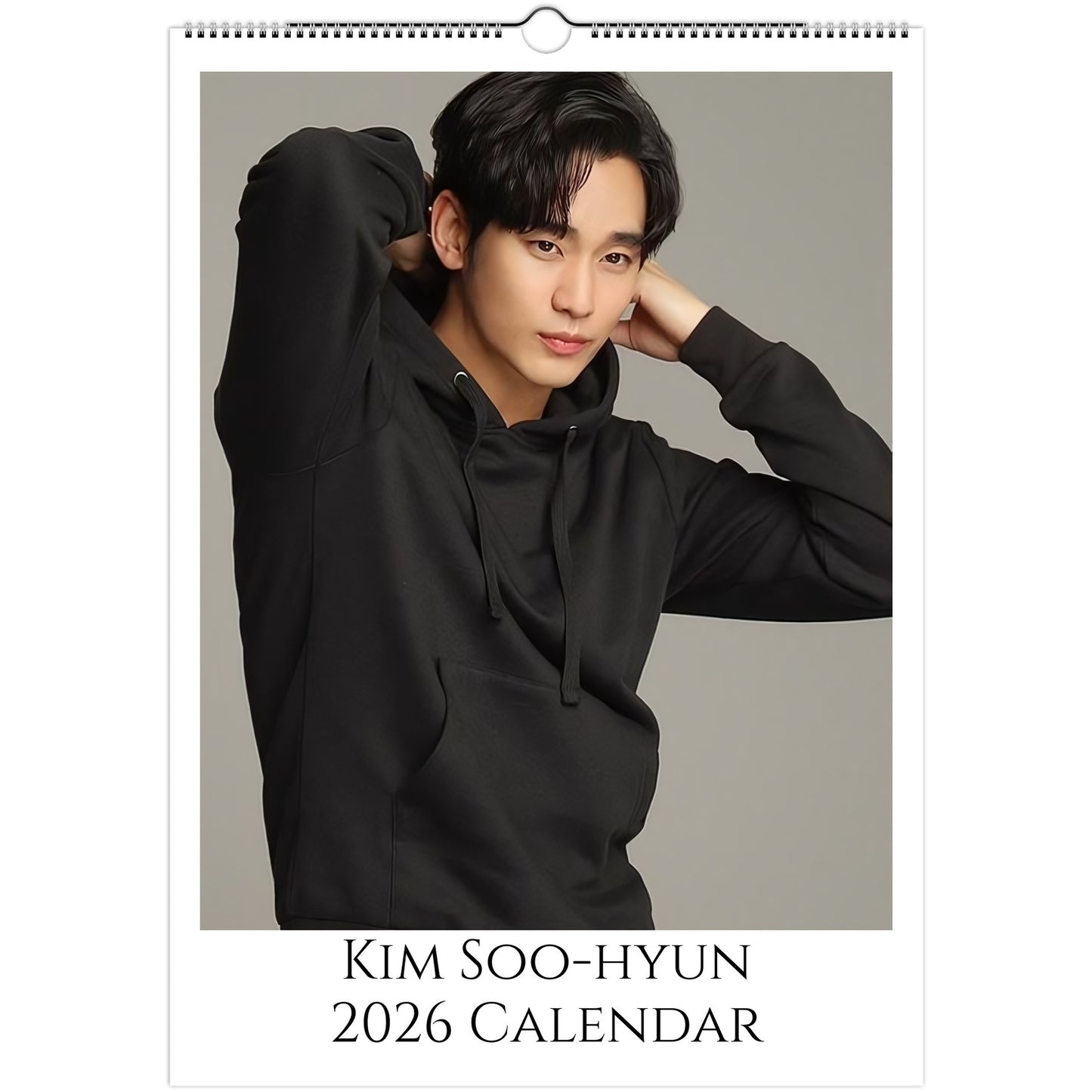 Kim Soo‑hyun 2026 A3 wall calendar front cover