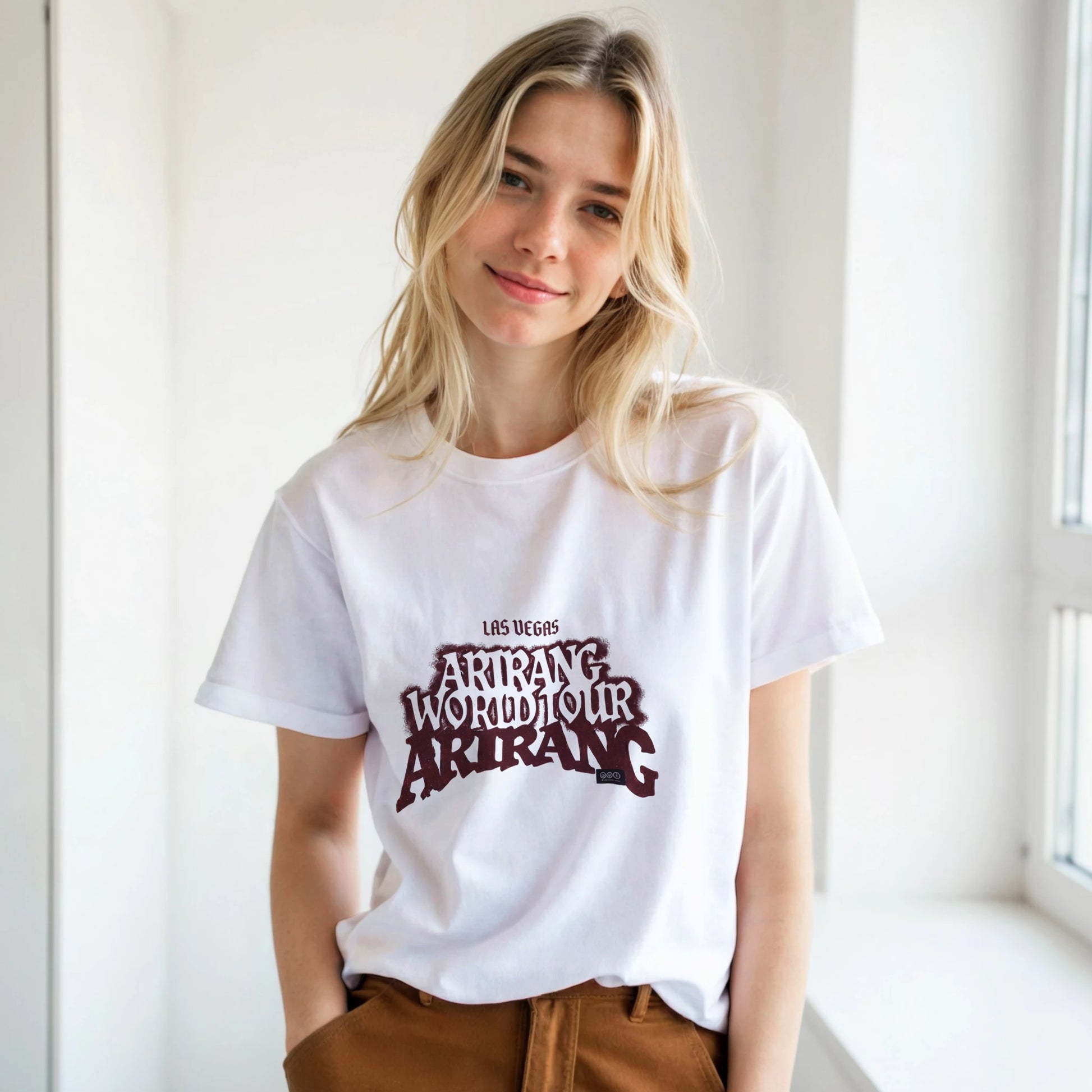 BTS Las Vegas 26 front and back print tee