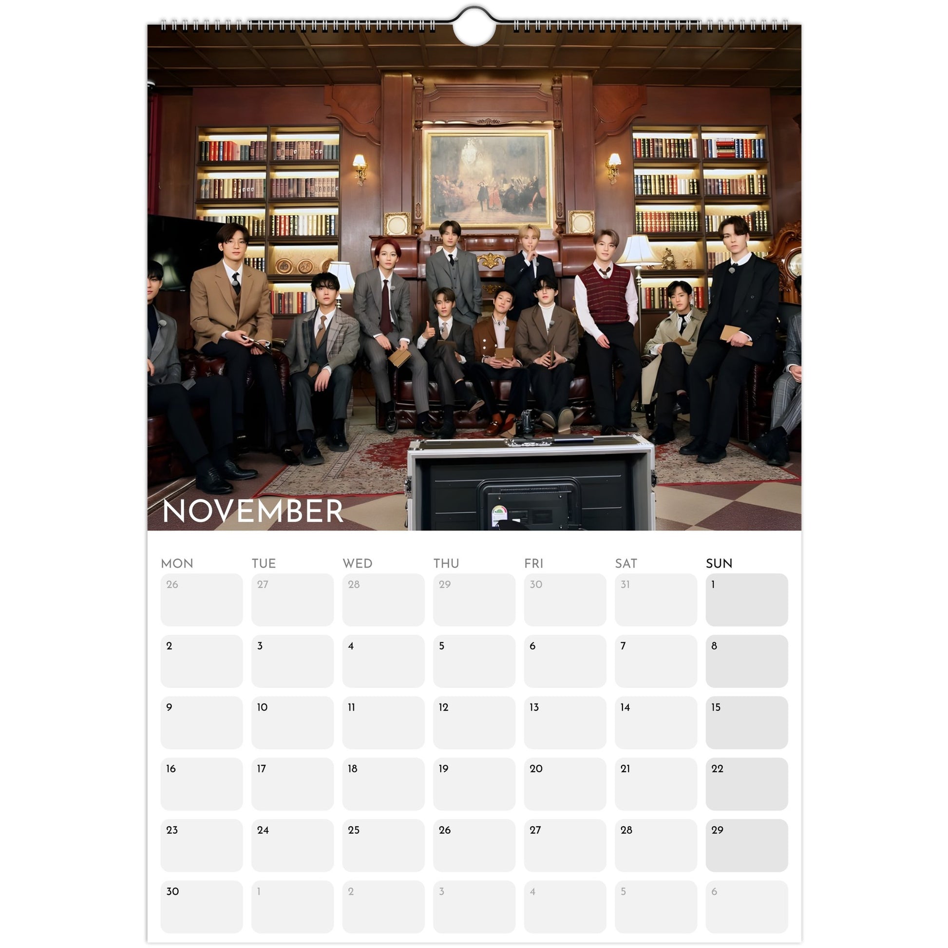 Seventeen 2026 A3 wall calendar November