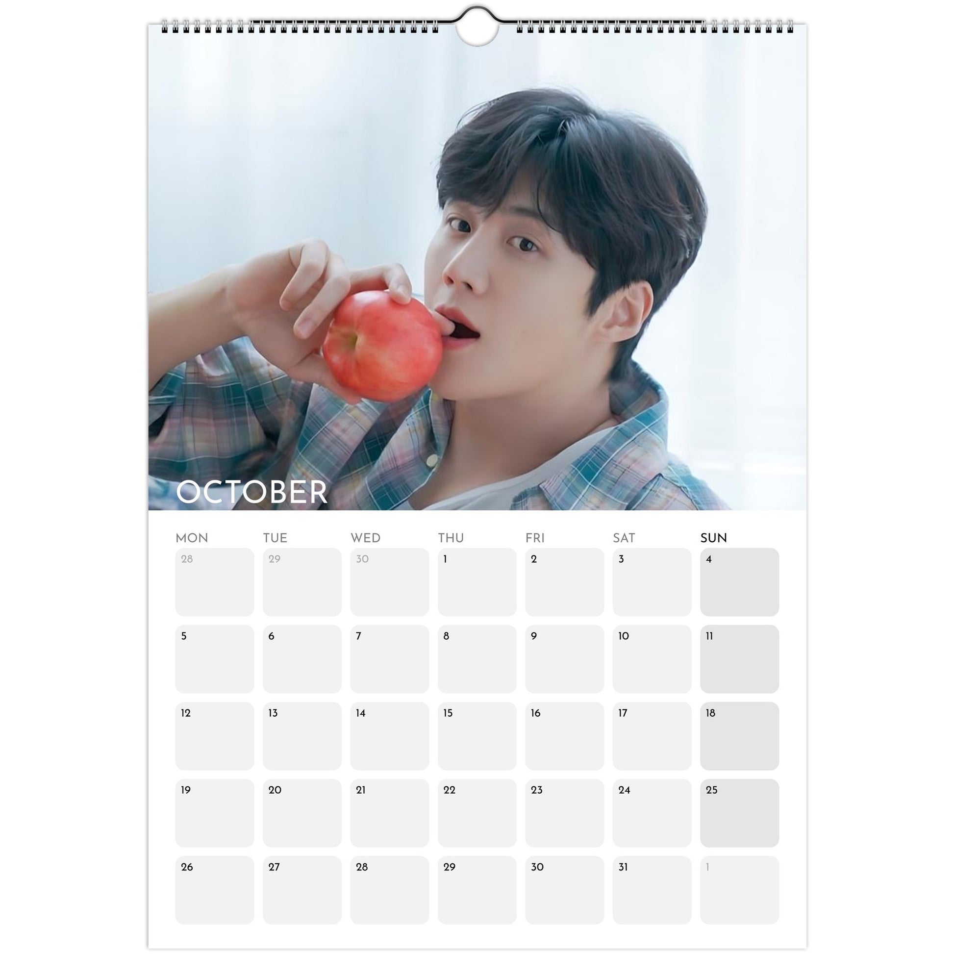Kim Seon‑ho 2026 A3 wall calendar October