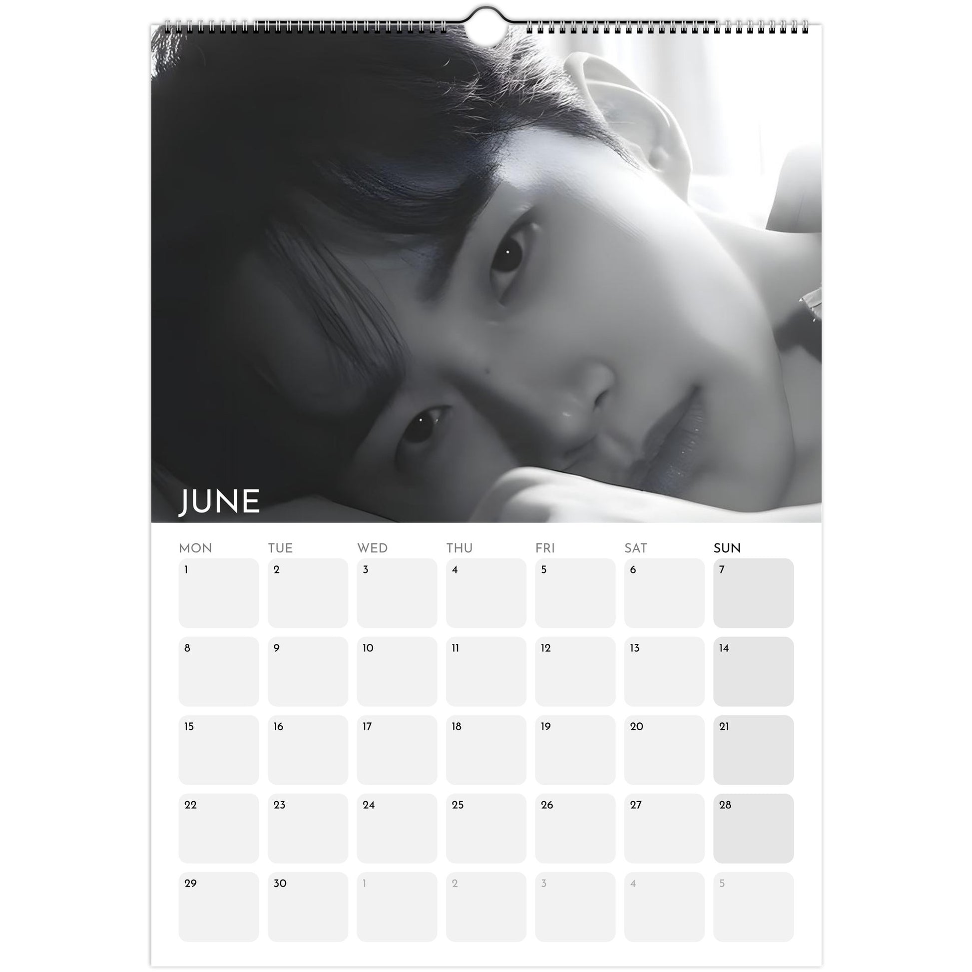 Lee Jun‑ho 2026 A3 wall calendar June