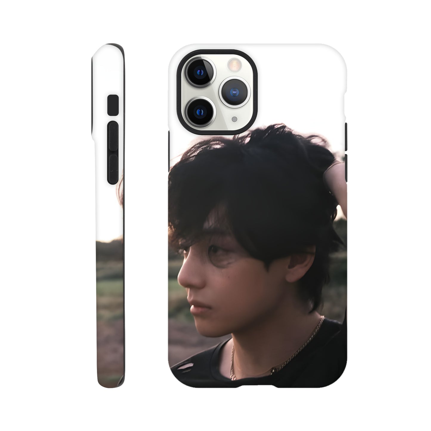 V iPhone tough case with scratch‑resistant outer shell