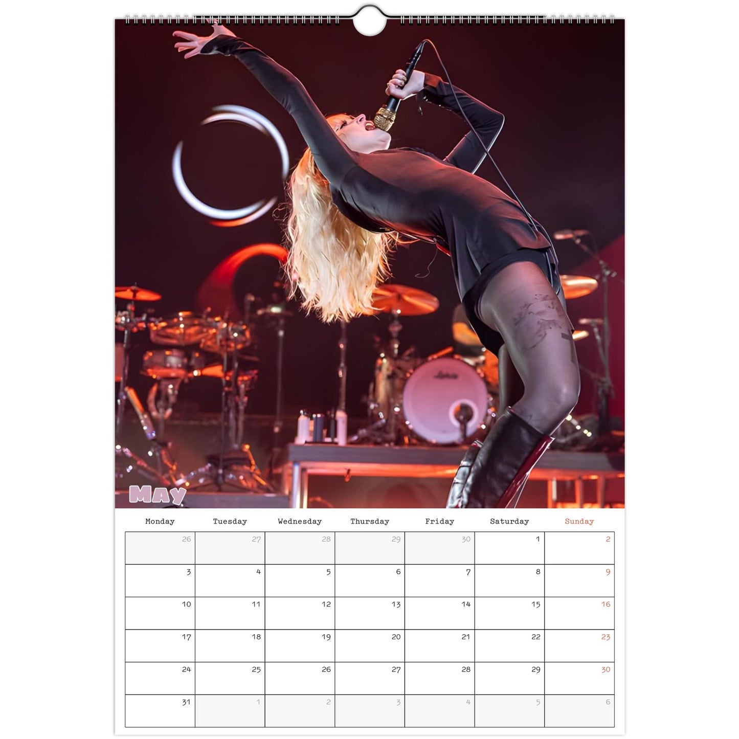 Hayley Williams Calendar May page
