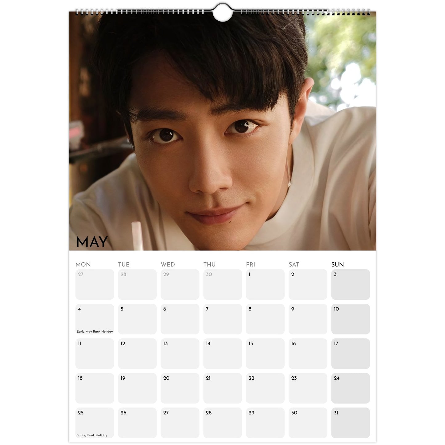 Xiao Zhan 2026 A3 wall calendar May