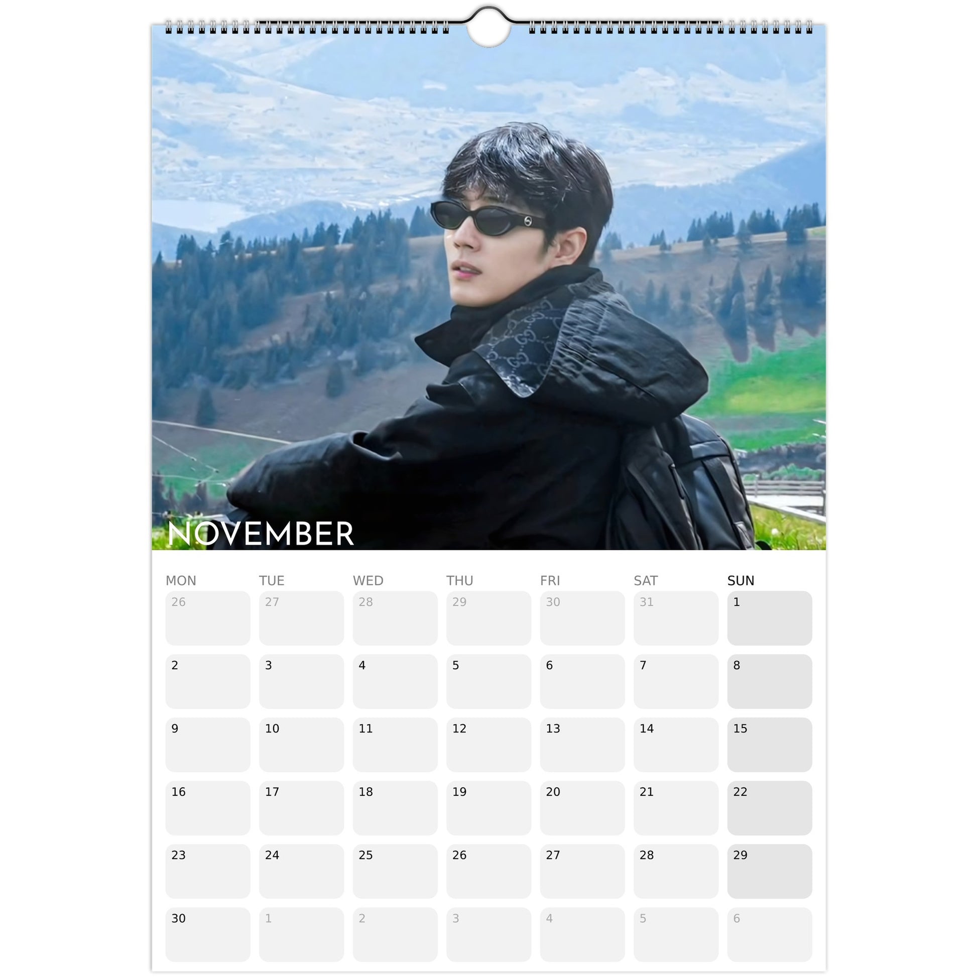 Xiao Zhan 2026 A3 wall calendar November