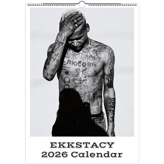 EKKSTACY 2026 A3 wall calendar front cover
