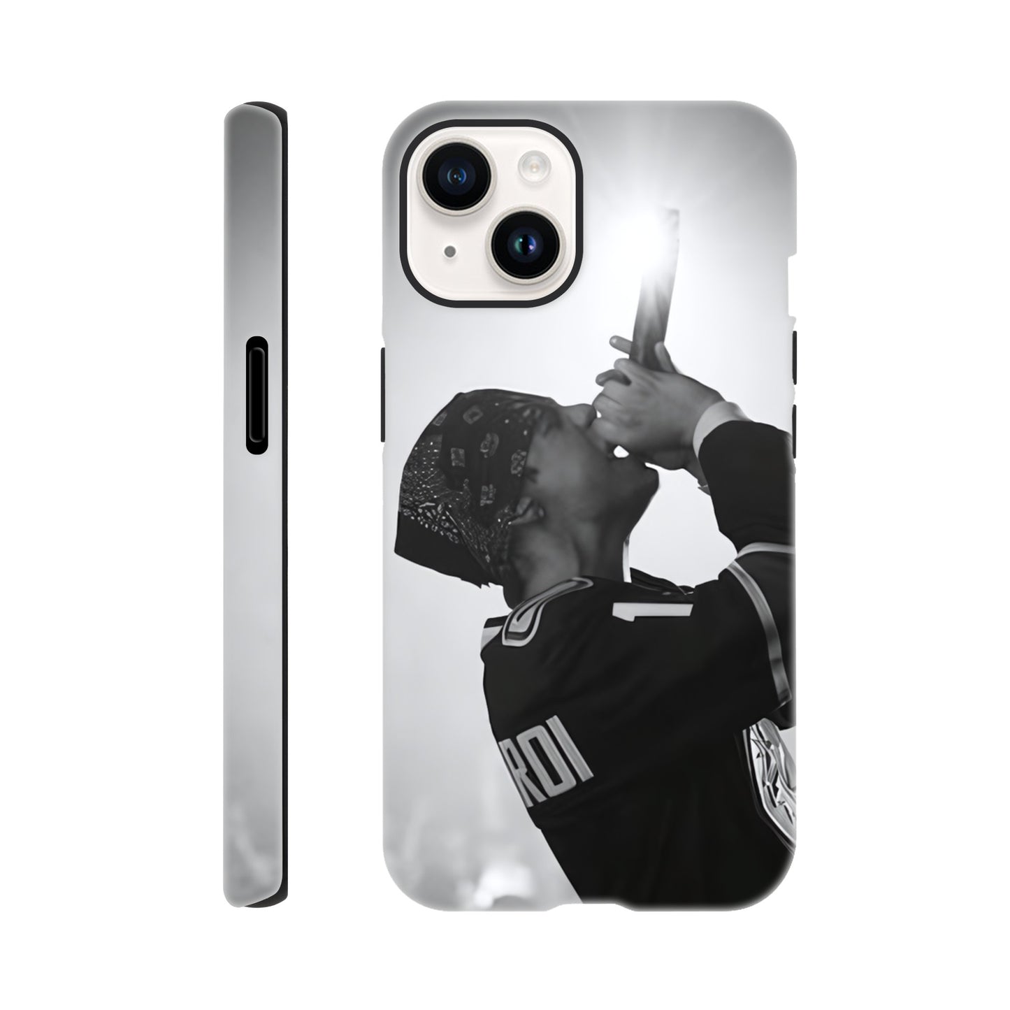 Durable iPhone tough case featuring The Kid LAROI graphic