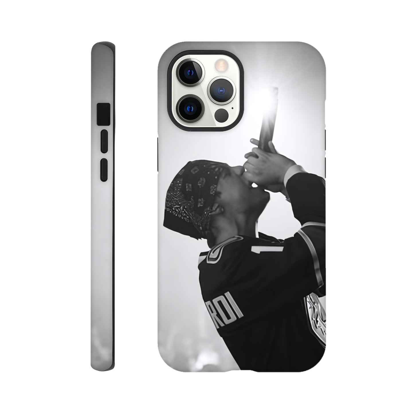 Music artist inspired iPhone case with bold Kid LAROI design