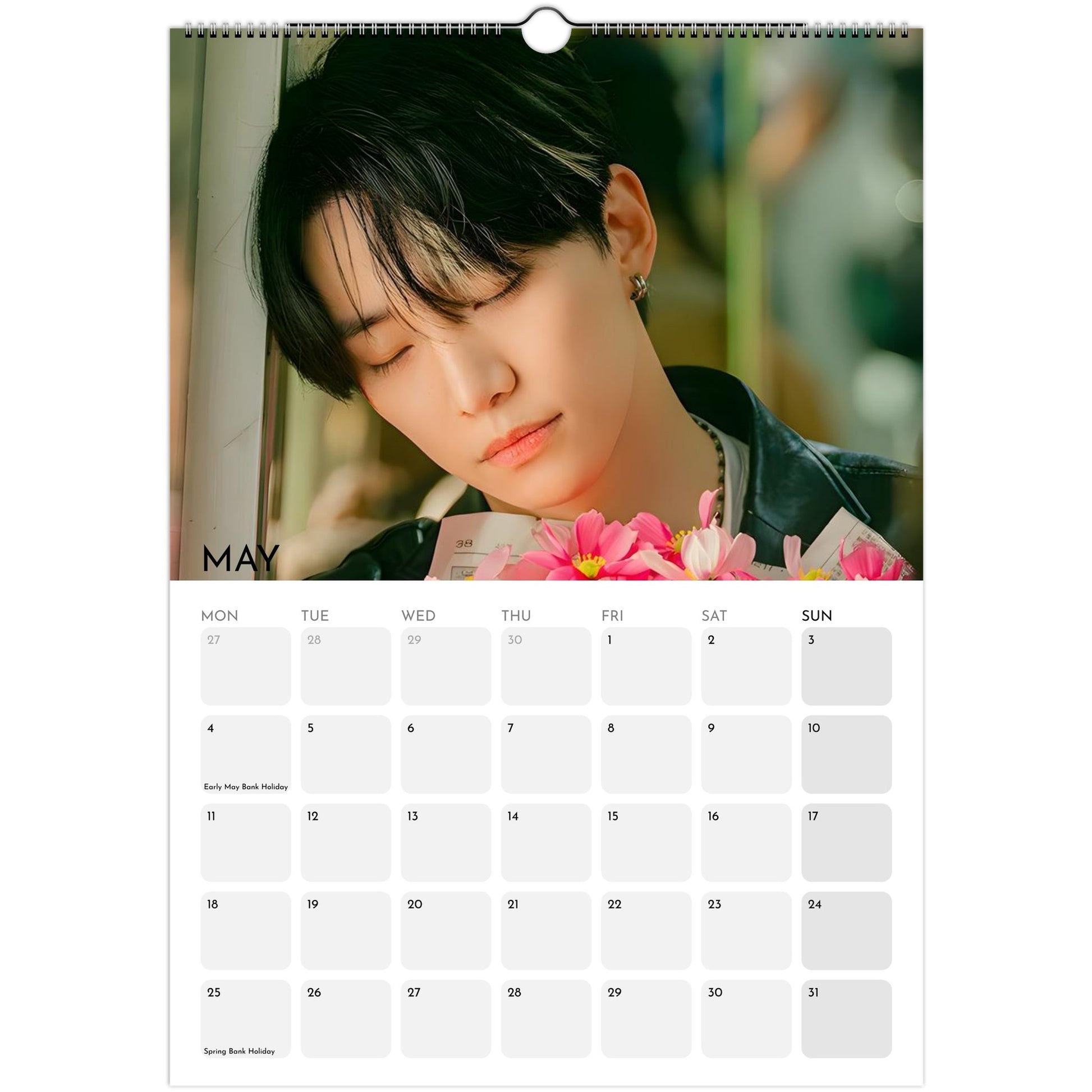 Lee Jun‑ho 2026 A3 wall calendar May