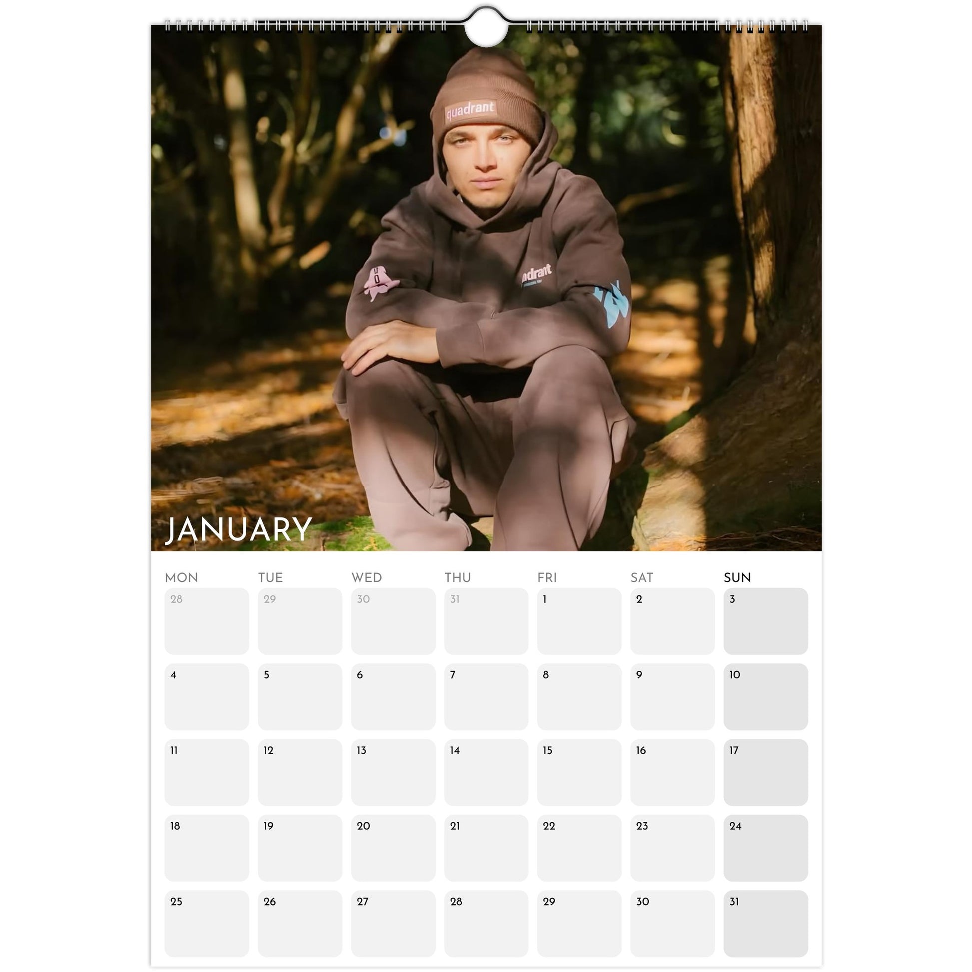 Lando Norris stylish F1 fan calendar