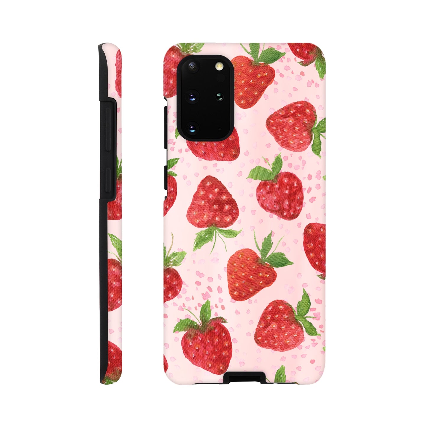 Protective strawberry Samsung tough case for everyday use