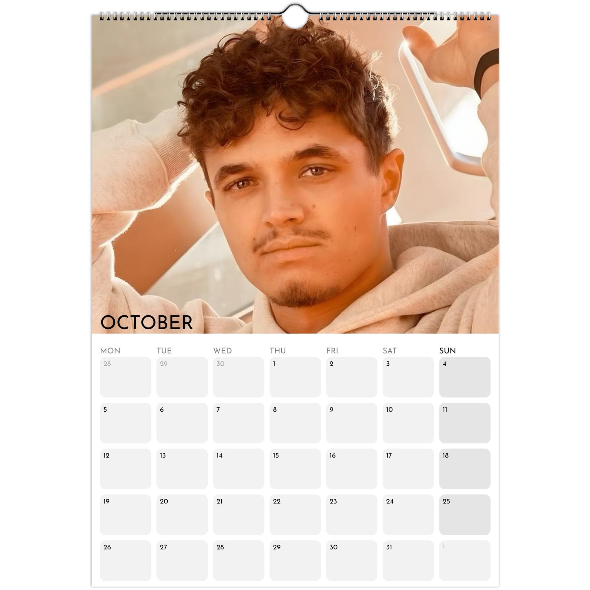 Lando Norris 2026–2027 photo calendar