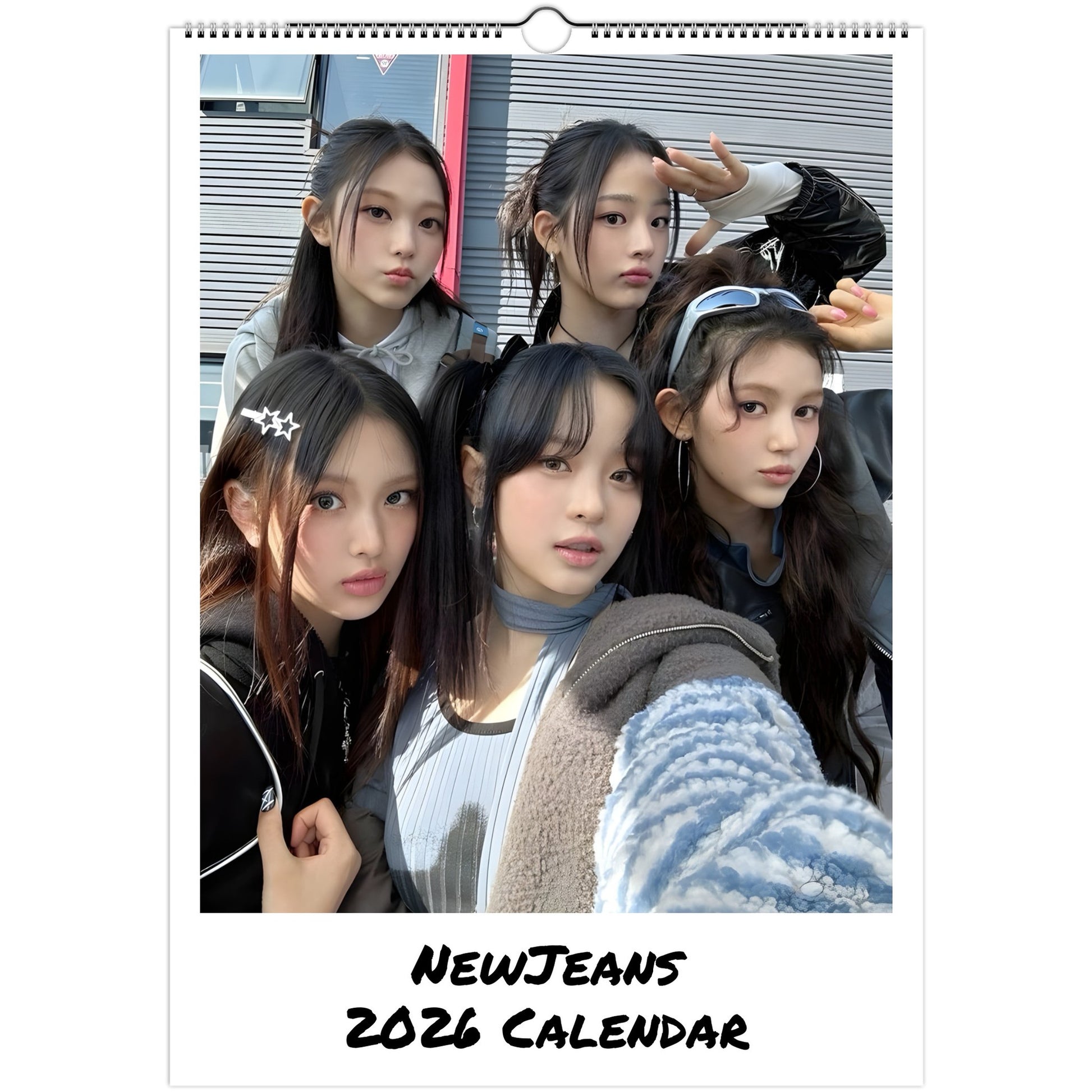 NewJeans 2026 A3 wall calendar front cover