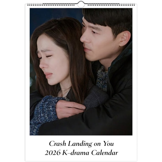 Crash Landing on You 2026 A3 wall calendar front cover