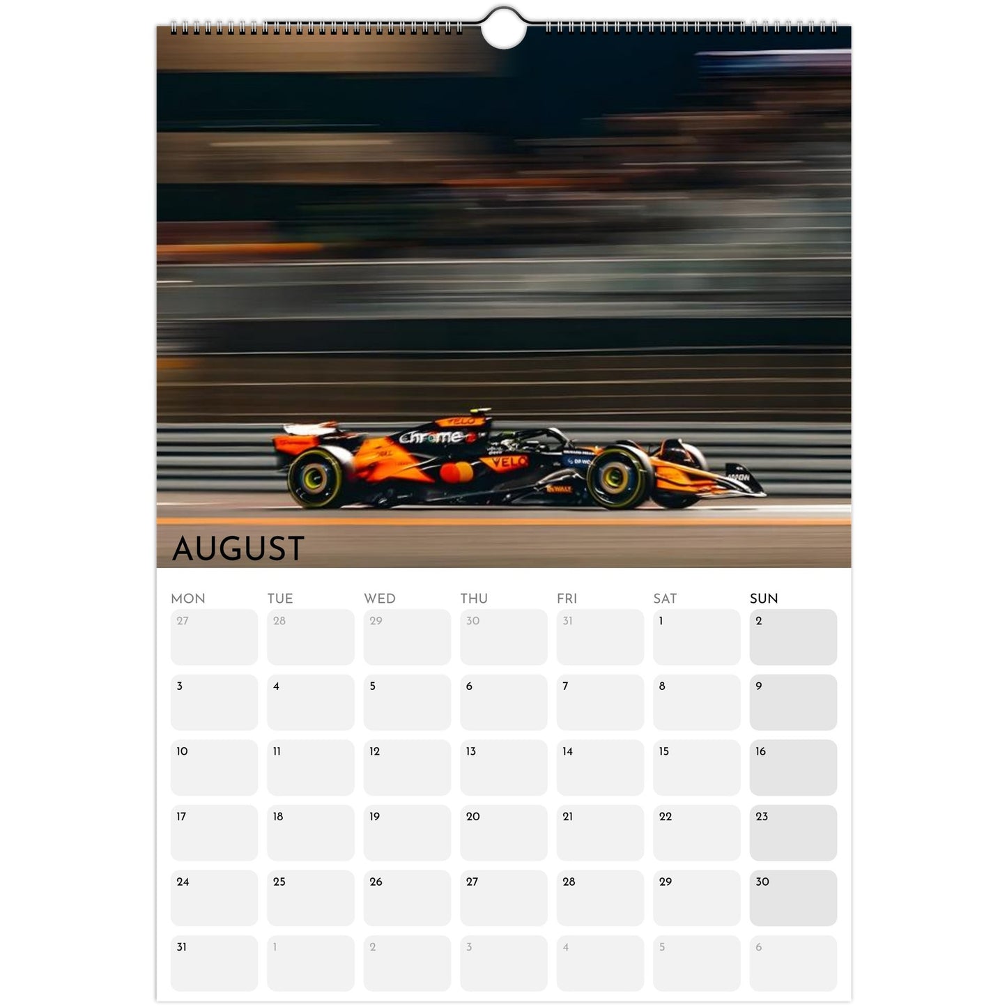 Lando Norris fan wall calendar A3 size