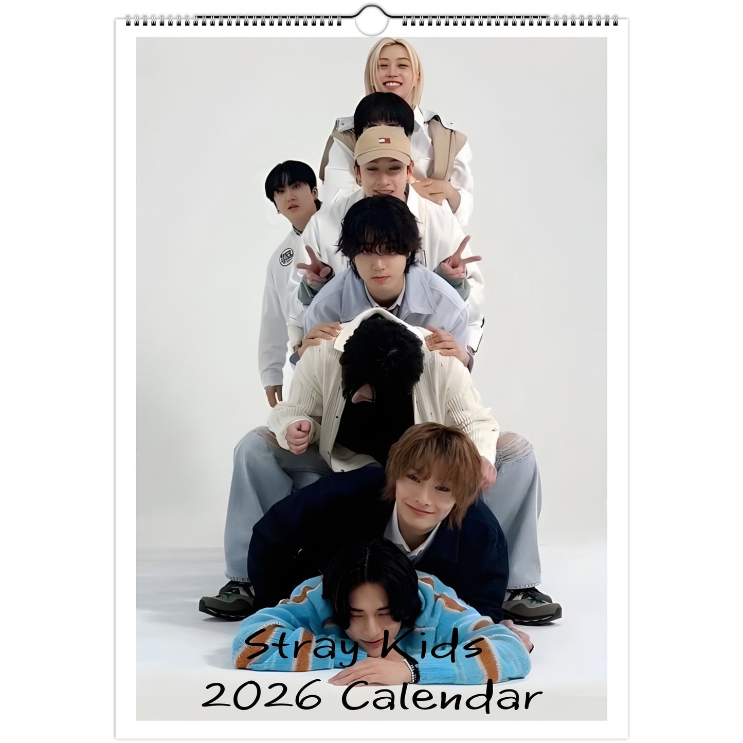 Stray Kids 2026 A3 wall calendar front cover