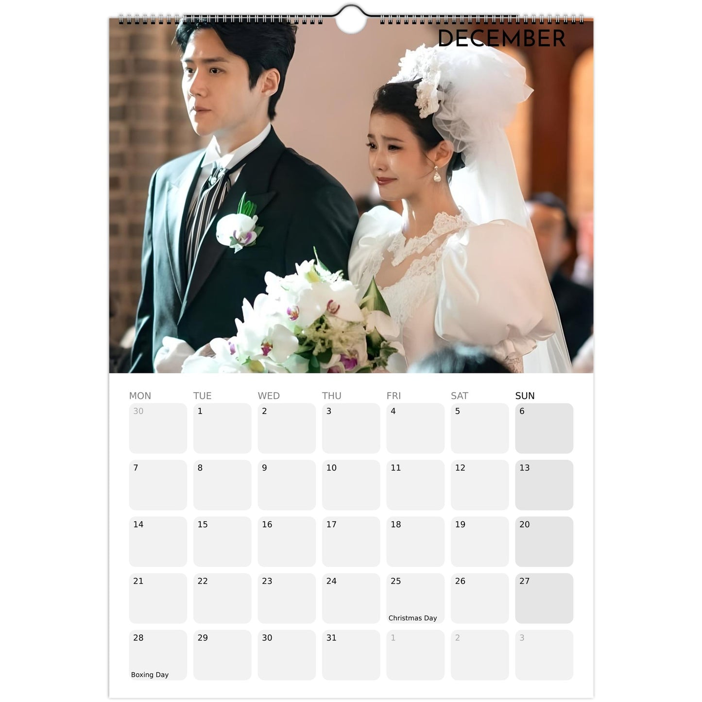 When Life Gives You Tangerines 2026 A3 wall calendar December