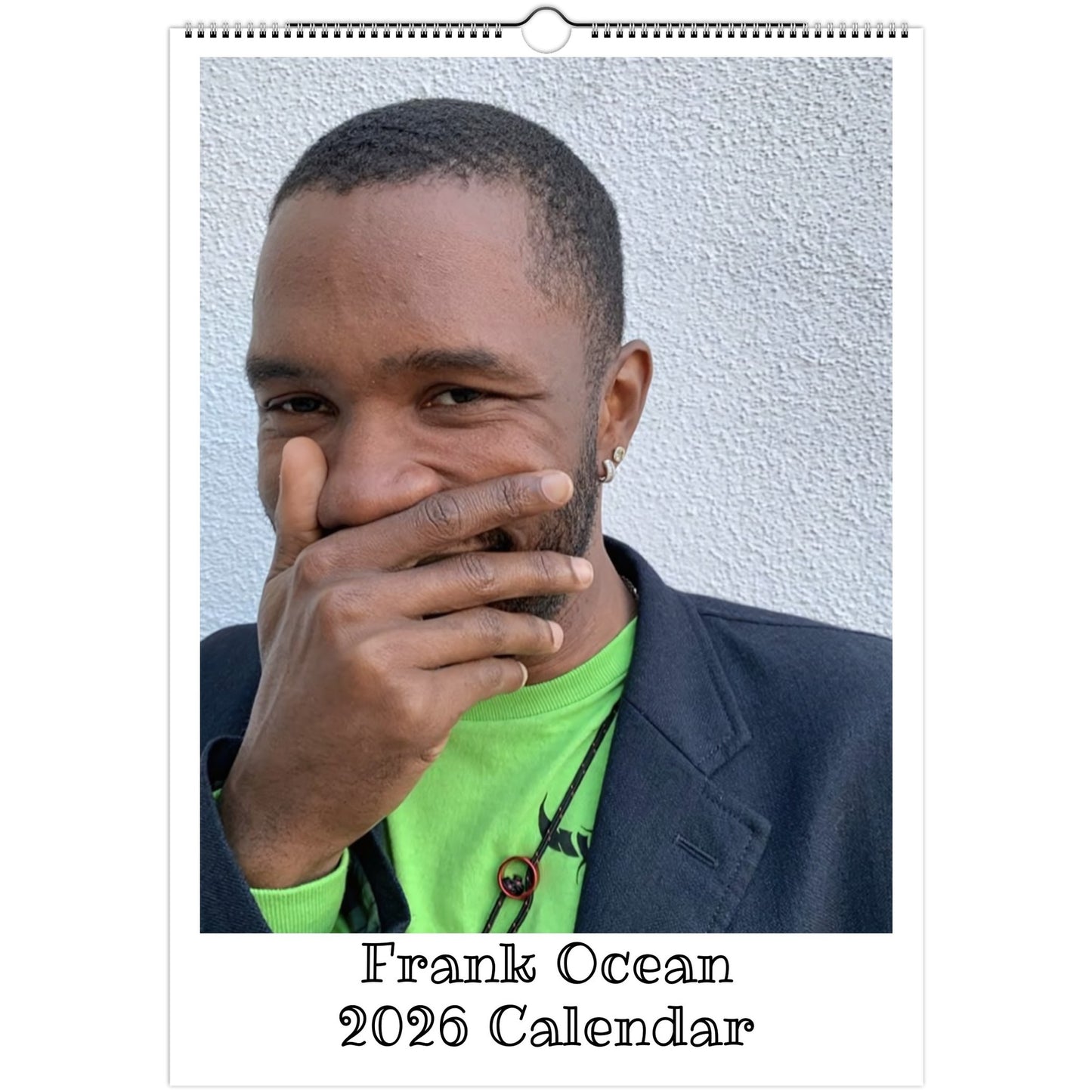 Frank Ocean Front Cover 2026 calendar page