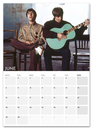 Oasis June 2026 calendar page