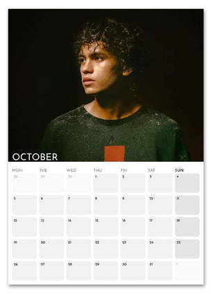 Dominic Fike October 2026 calendar page