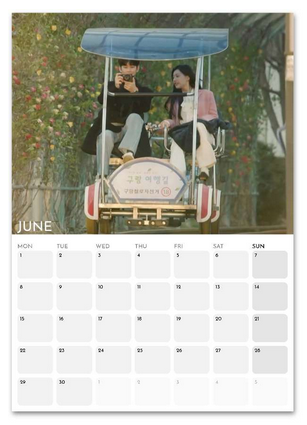Queen of Tears June 2026 calendar page