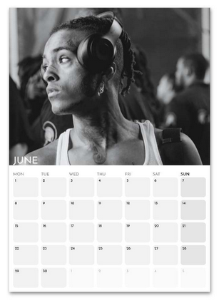 XXXTentacion June 2026 calendar page