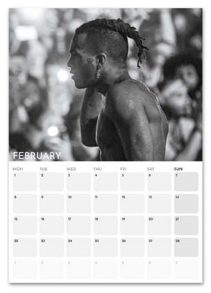 XXXTentacion February 2027 calendar page