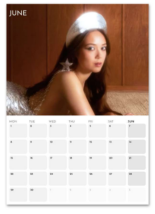 Laufey June 2026 calendar page