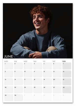 Benson Boone June 2026 calendar page