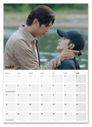 Marry My Husband May 2026 calendar page